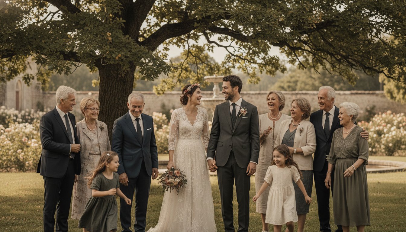 Portrait de famille de mariage : La checklist pour des souvenirs éternels