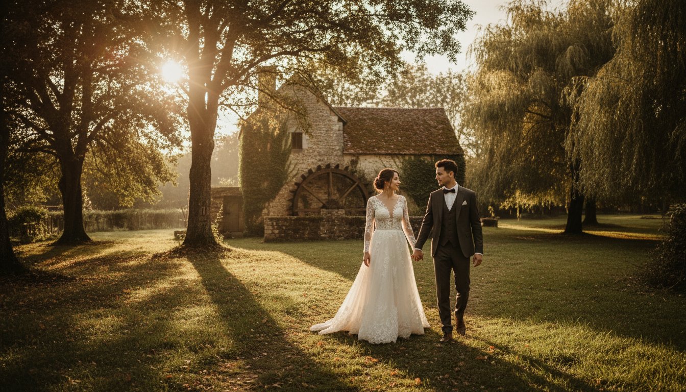 Mariage au Moulin de Launoy : Un Écrin de Nature et d&rsquo;Histoire en Seine-et-Marne (77)