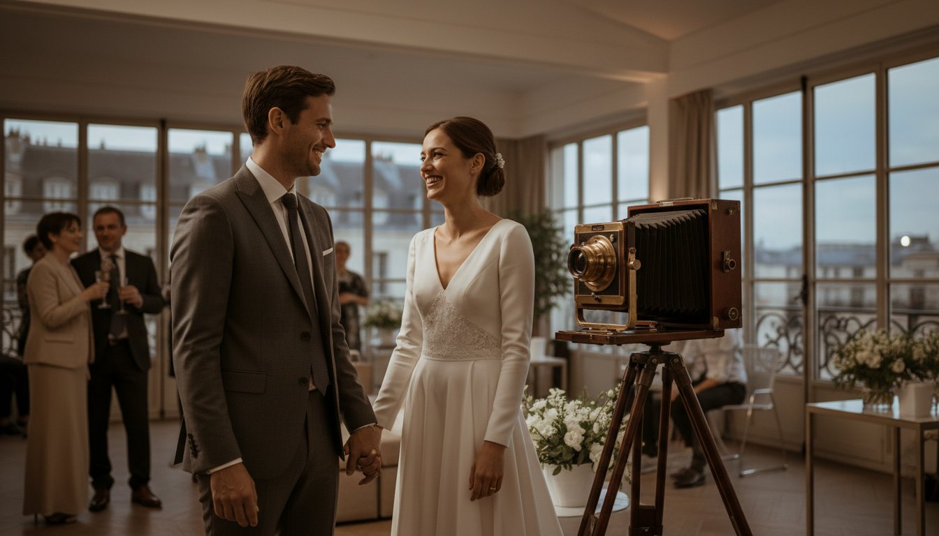 Photobooth chambre photographique vintage : L&rsquo;élégance intemporelle pour votre mariage